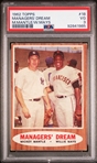 1962 Topps Managers' Dream #18 Mantle & Mays PSA 3 (VG)